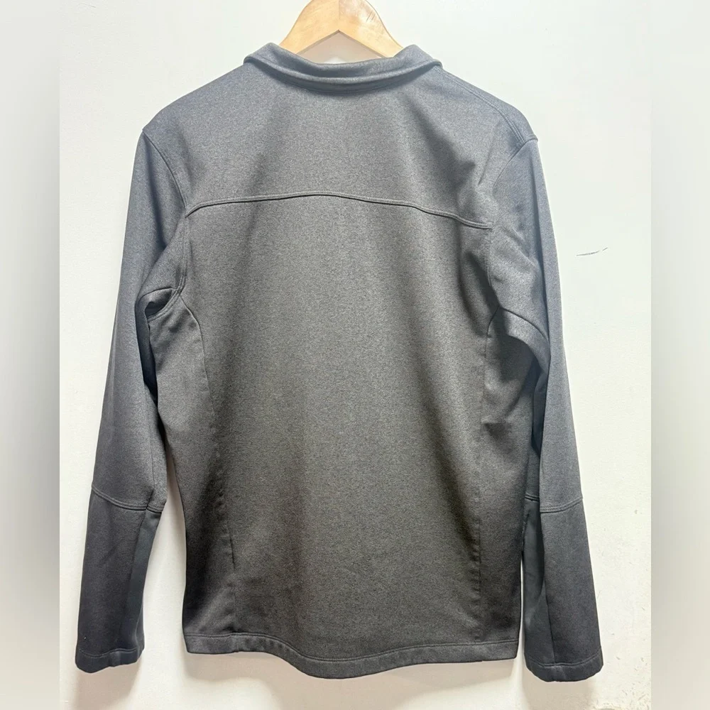 The North Face Men's Charcoal Quarter-Zip Jacket Size L